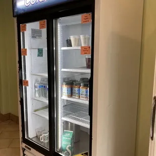 Ready made drinks and dessert fridge