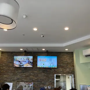 Menu board and messages