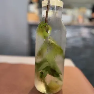 Mint lemon infused water (complimentary served upon seating)