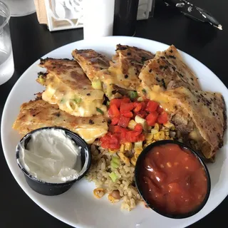 pulled-pork quesadilla