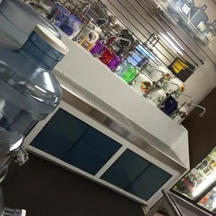 a view of a commercial kitchen