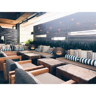 Lounge seating is very casual but tasteful.