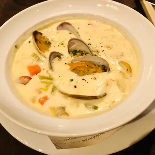 Clam chowder $13
