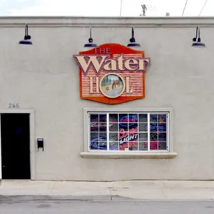 the front of the building