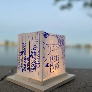 Water lantern full of wishes