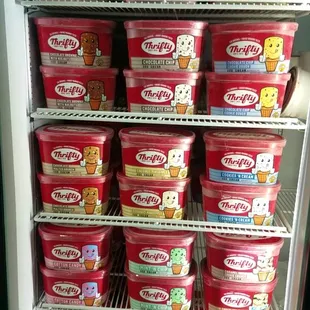 21 flavors Thrifty Ice cream take home prepacks