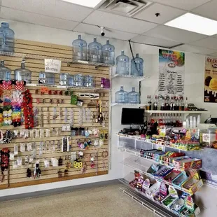 the inside of a store