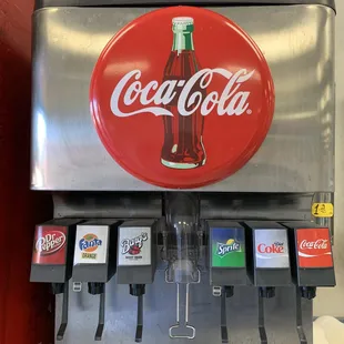 Fountain coke with purified ice and water.  I&apos;m coming here again.