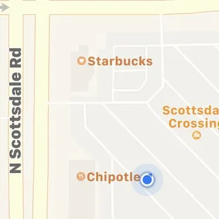 Southeast of Scottsdale and Thomas Road.  To the right of Albertson&apos;s.