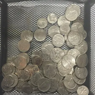  basket full of coins