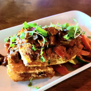 Fried Parmesan Grit Cake
