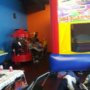 Carousel and arcade games included