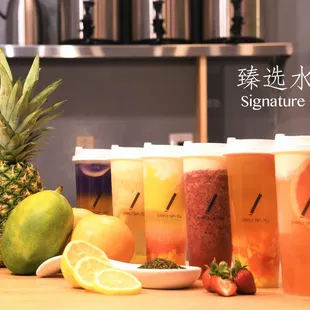 Boba and fruit teas