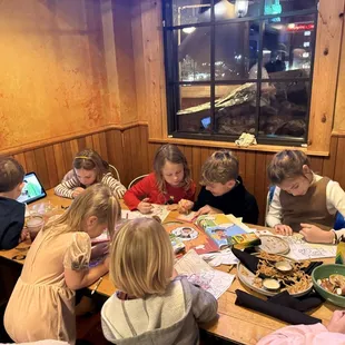 Perfect set-up by managers Emily and Haley to help facilitate children area