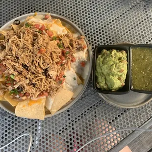 The nacho platter! Served on Sat/Sun. Guac is $6 extra