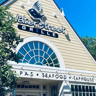 Front of the building.