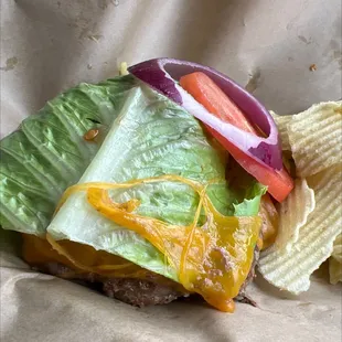 The Water Street Burger no bun