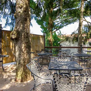 Our outdoor patio at Water Tower Fine Wines