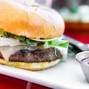 Lamb Burger ($18) comes w/ fries