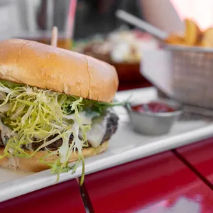 Lamb Burger ($18) comes w/ fries