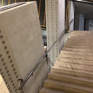 Stairs. Cool building.