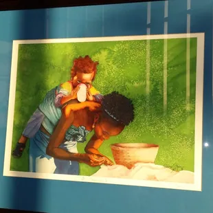 Art on display at the WaterTower theatre.