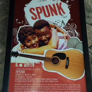 Spunk is now showing at the WaterTower. A musical based on the works of Zora Neale Hurston.