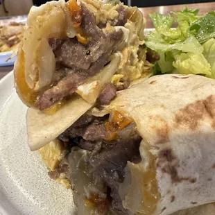 Waygu steak burrito