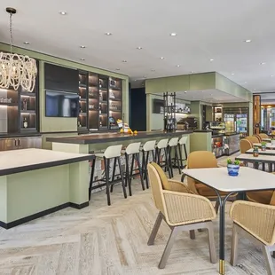 seating and bar area