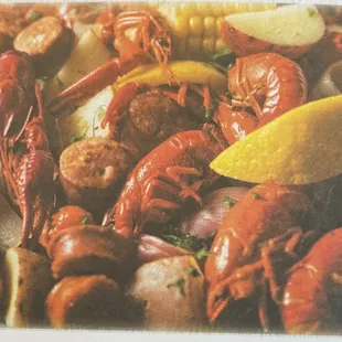 Combo 2: crawfish and shrimp.