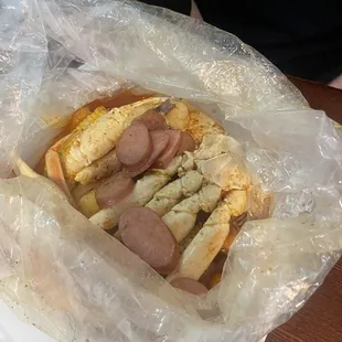 Crab and shrimp!