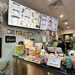 Menu / order counter
