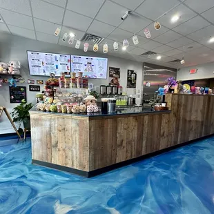 cafe prep and order area