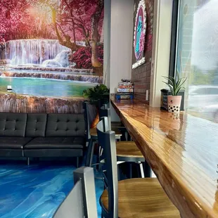 More sitting area