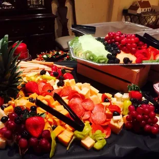 Cheese and Fresh Fruit Display