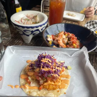 Baja shrimp taco