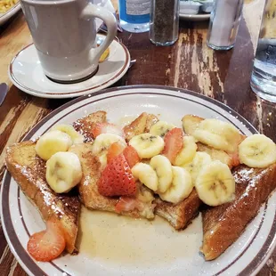 Fruit covered waffles. Ate every bite.