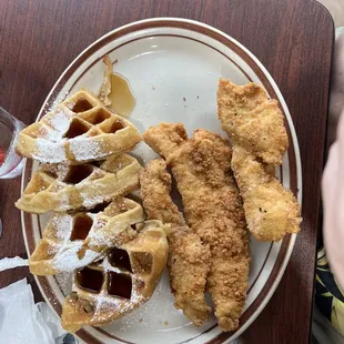 Chicken and waffle