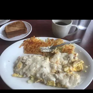 Denver omelette -gp with gravy