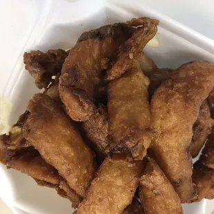 Greasy nasty onion rings!