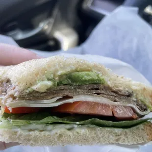 Veggie Eggplant Sandwich with lightly toasted wheat bread