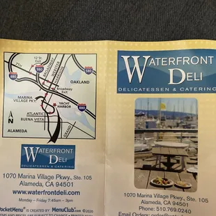Waterfront Deli... on the water side of the building