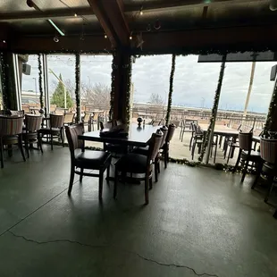 View from covered patio