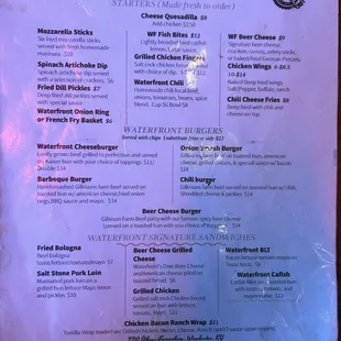 Menu 1st side