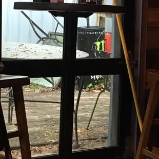 Garbage stocked in the corner