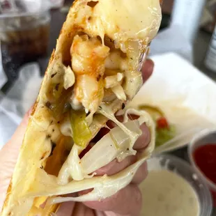 Shrimp quesadilla