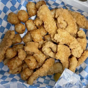 Not fried enough clam strips