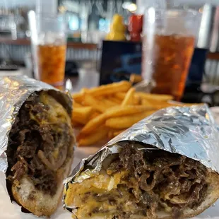 Philly cheesesteak sandwich
