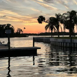 The beautiful view on the walk up to the tiki bar