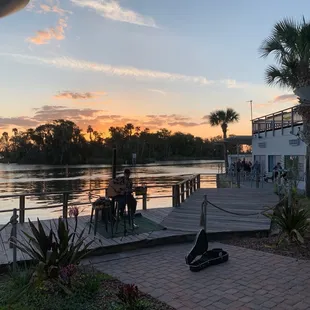 Sunset dinner with the parents